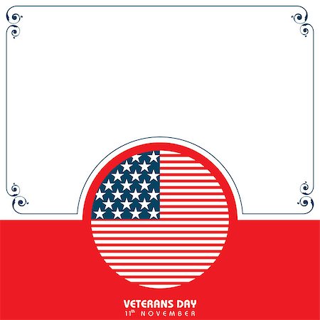 Illustration of veterans day greeting stock vector Stock Photo - Budget Royalty-Free & Subscription, Code: 400-09083621