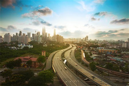 Kuala Lumpur city skyline, Malaysia Stock Photo - Budget Royalty-Free & Subscription, Code: 400-09083748