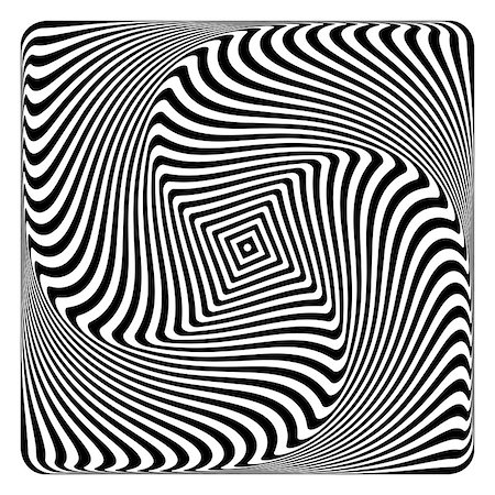 simsearch:400-07932198,k - Op art pattern. Abstract design. Vector illustration. Foto de stock - Super Valor sin royalties y Suscripción, Código: 400-09083795