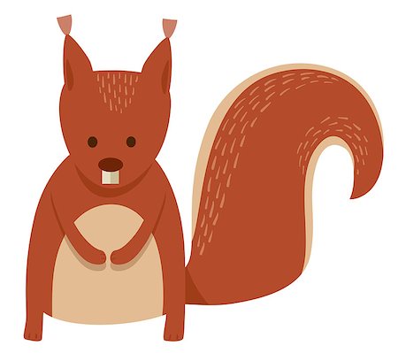 simsearch:400-09095574,k - Cartoon Illustration of Cute Squirrel Rodent Animal Mascot Character Foto de stock - Super Valor sin royalties y Suscripción, Código: 400-09094120