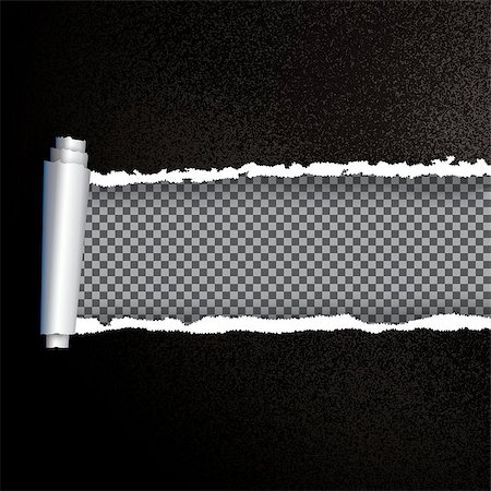 paper torn curl - Realistic Black Torn Open Paper with Copy Space. Vector Illustration. Rip edges. Photographie de stock - Aubaine LD & Abonnement, Code: 400-09094359