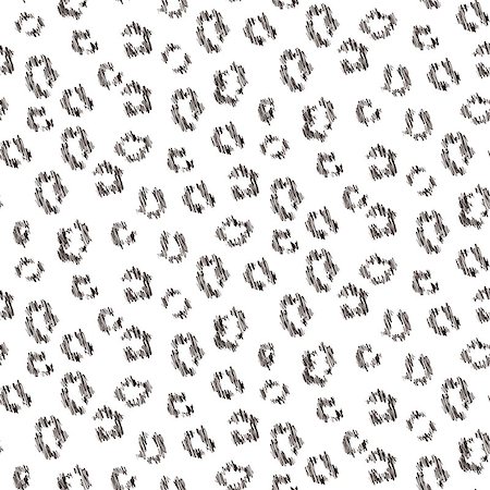 Cheetah scribbled texture seamless vector pattern. Animal skin texture. Stock Photo - Budget Royalty-Free & Subscription, Code: 400-09094716
