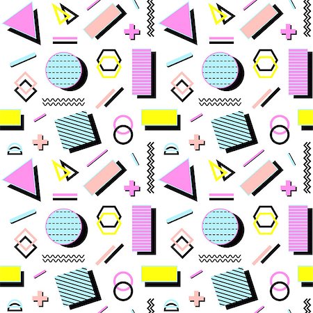 simsearch:400-09095440,k - Abstract seamless pattern with geometric shapes.Vector illustration. Stock Photo - Budget Royalty-Free & Subscription, Code: 400-09095439