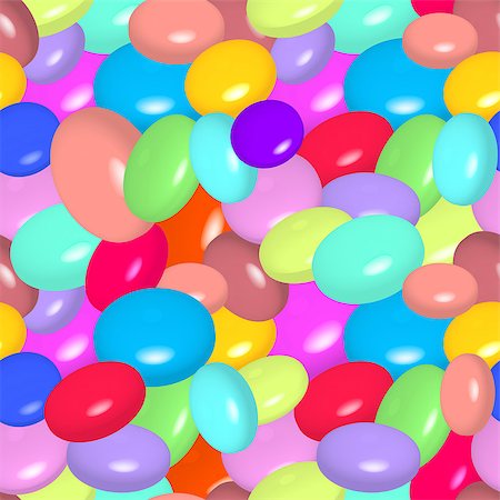 Vector illustration of seamless pattern with colorful candies. Stock Photo - Budget Royalty-Free & Subscription, Code: 400-09095448