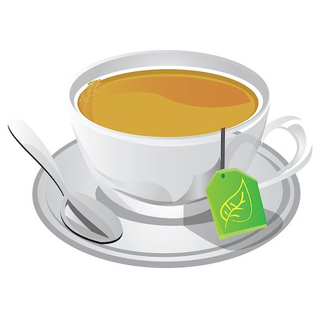simsearch:400-04176670,k - This illustration represents a hot cup of tea Foto de stock - Super Valor sin royalties y Suscripción, Código: 400-09095674