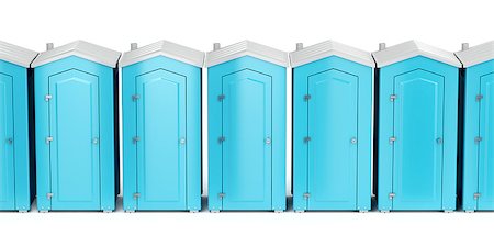 potty-training - Row with portable plastic toilets on white background, front view Stock Photo - Budget Royalty-Free & Subscription, Code: 400-09095938