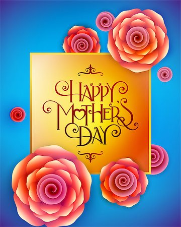 simsearch:400-09113924,k - Lettering Happy Mothers Day beautiful greeting card. Bright vector illustration with flowers. Photographie de stock - Aubaine LD & Abonnement, Code: 400-09096699