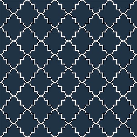 simsearch:400-09098204,k - Quatrefoil seamless blue vector pattern. Geometric repeating background. Stock Photo - Budget Royalty-Free & Subscription, Code: 400-09097519