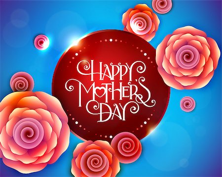 simsearch:400-09113924,k - Lettering Happy Mothers Day beautiful greeting card. Bright vector illustration with flowers. Photographie de stock - Aubaine LD & Abonnement, Code: 400-09097543