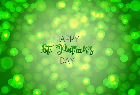 simsearch:400-08039008,k - Happy Saint Patricks Day Background with Clover Leaves. Vector Illustration EPS10 Photographie de stock - Aubaine LD & Abonnement, Code: 400-09098046