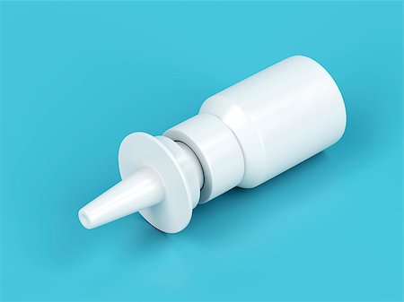 simsearch:400-09097751,k - 3D illustration of white nasal spray bottle Foto de stock - Super Valor sin royalties y Suscripción, Código: 400-09098064