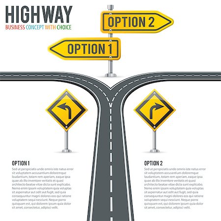 strategy navigation - Business Concept with Timeline Road Infographics and Road Signs. Flat style icons. Isolated Vector Illustration Stock Photo - Budget Royalty-Free & Subscription, Code: 400-09098146