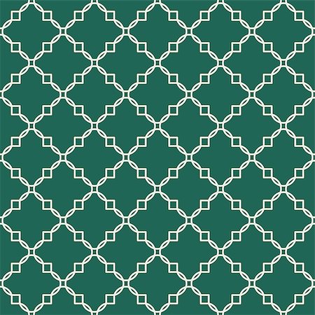 simsearch:400-09098204,k - Quatrefoil green seamless line vector pattern. Geometric repeating background. Stock Photo - Budget Royalty-Free & Subscription, Code: 400-09098203