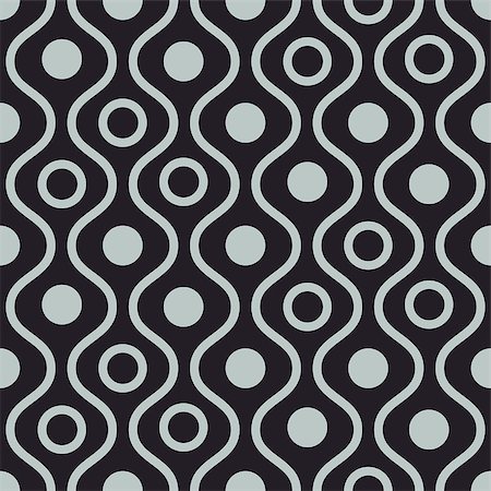 simsearch:400-09098204,k - Wavy dark seamless vector pattern. Geometric repeating background. Stock Photo - Budget Royalty-Free & Subscription, Code: 400-09098212
