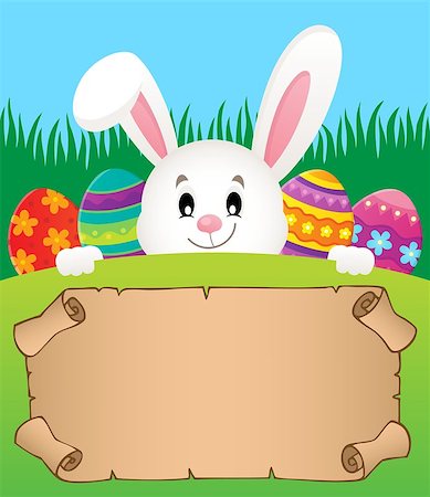 simsearch:400-09098381,k - Parchment and Easter bunny theme 2 - eps10 vector illustration. Stock Photo - Budget Royalty-Free & Subscription, Code: 400-09098390