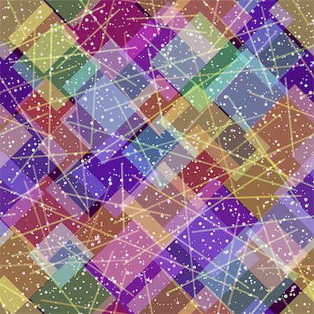 simsearch:400-08282678,k - Seamless Background, Abstract Tile Pattern, Colorful Geometrical Figures and Lines. Eps10, Contains Transparencies. Vector Photographie de stock - Aubaine LD & Abonnement, Code: 400-09098620