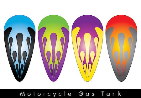 This is a beautiful vintage custom paint Motorcycle Gas Tank Stock Photo - Budget Royalty-Free & Subscription, Code: 400-09090468