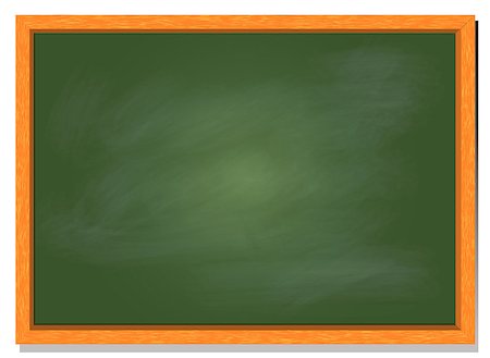 simsearch:400-07971845,k - Green chalkboard vector illustration with wood frame and blank greenboard template Stock Photo - Budget Royalty-Free & Subscription, Code: 400-09090669