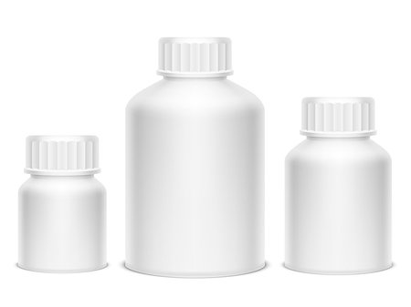 simsearch:400-09097751,k - Collection of bottles for medicine pills or drugs isolated on white background. Blank white mockup or template Foto de stock - Super Valor sin royalties y Suscripción, Código: 400-09090883