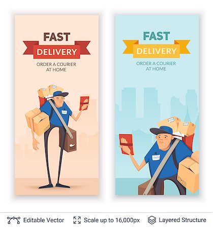 simsearch:400-07975467,k - Delivery concept background. Vector illustration easy to edit. Stock Photo - Budget Royalty-Free & Subscription, Code: 400-09090969