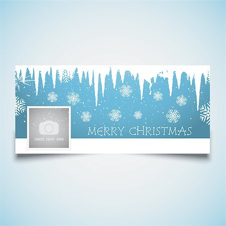 facebook - Social media cover with a Christmas design Stock Photo - Budget Royalty-Free & Subscription, Code: 400-09091171