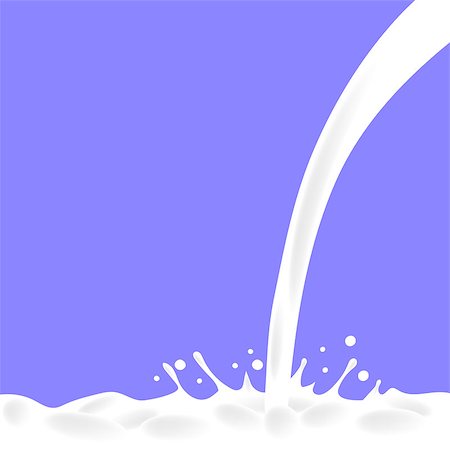 simsearch:400-09082204,k - Pouring Milk Splash on Blue Background. Milk Poured Down. Milk Background. Foto de stock - Royalty-Free Super Valor e Assinatura, Número: 400-09091241