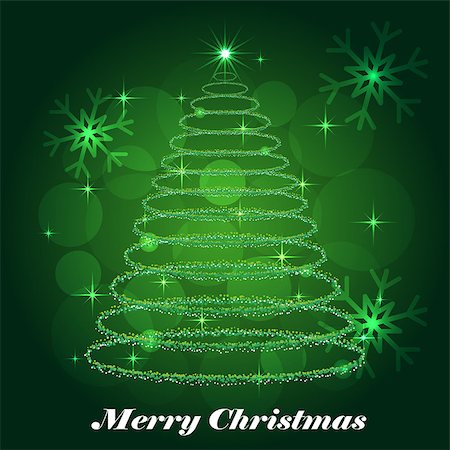 simsearch:400-06554049,k - Festive winter background, shining Christmas tree, Christmas, New Year's Eve. Vector illustration Foto de stock - Royalty-Free Super Valor e Assinatura, Número: 400-09091747