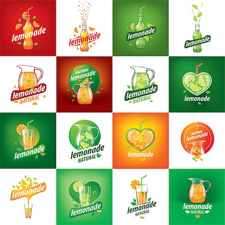 Vector icon for drinks and lemonades citrus Stock Photo - Budget Royalty-Free & Subscription, Code: 400-09092227