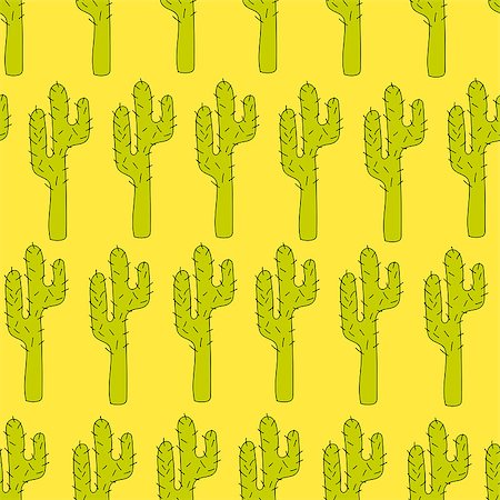 simsearch:400-09121573,k - Vector seamless pattern with cactuses - Modern design for fashion, print, poster, card, textile. Scandinavian style Photographie de stock - Aubaine LD & Abonnement, Code: 400-09092228