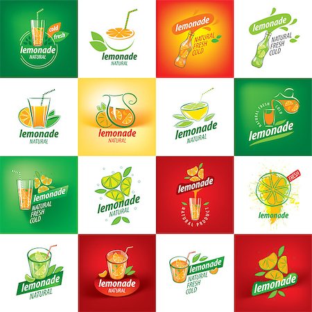 Vector icon for drinks and lemonades citrus Stock Photo - Budget Royalty-Free & Subscription, Code: 400-09092232