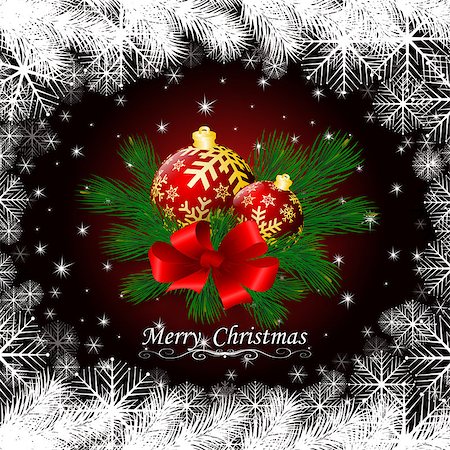 simsearch:400-05746178,k - Merry Christmas lettering card with holly. Vector illustration Foto de stock - Super Valor sin royalties y Suscripción, Código: 400-09092347