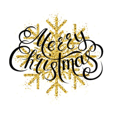 Golden glitter gorgeous snowflake. Luxurious christmas design element with golden glitter snowflake, golden dust and sparkles. Golden snowflake vector illustration. Stock Photo - Budget Royalty-Free & Subscription, Code: 400-09092354