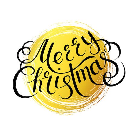 Christmas Card. Merry Christmas lettering on a background. Vector illustration. Stock Photo - Budget Royalty-Free & Subscription, Code: 400-09092353