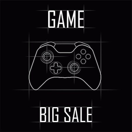 siletskyi (artist) - Big sale of joysticks for consoles Stock Photo - Budget Royalty-Free & Subscription, Code: 400-09092496