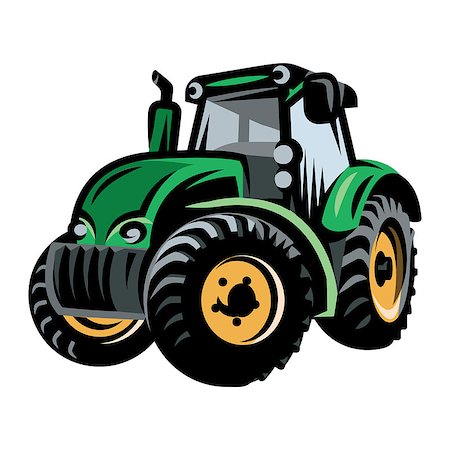 simsearch:400-09114224,k - colored vector tractor pattern on farm background. Stock Photo - Budget Royalty-Free & Subscription, Code: 400-09093254