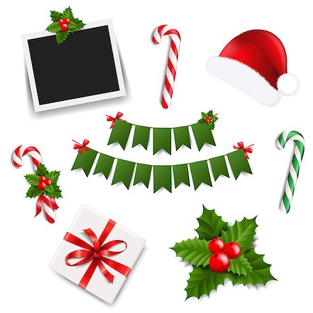 simsearch:400-09093413,k - Xmas Collection With Gradient Mesh, Vector Illustration Stock Photo - Budget Royalty-Free & Subscription, Code: 400-09093419