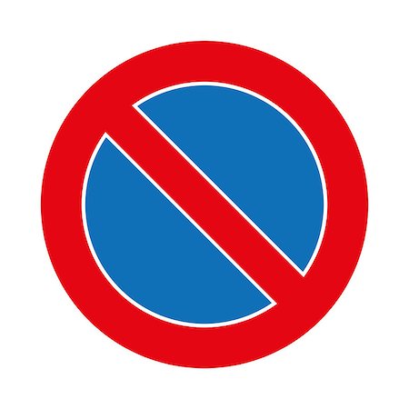 Vector illustration Traffic no parking sign graphic isolated on white Stock Photo - Budget Royalty-Free & Subscription, Code: 400-09093767