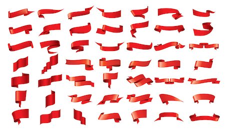 simsearch:400-07829145,k - Vector red ribbon. Design element. Illustration of flag Photographie de stock - Aubaine LD & Abonnement, Code: 400-09093862