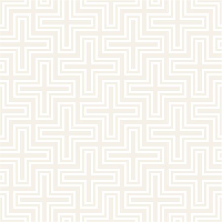 simsearch:400-08415945,k - Vector seamless cross tiling pattern. Modern stylish geometric lattice texture. Repeating mosaic abstract background Stockbilder - Microstock & Abonnement, Bildnummer: 400-09108285
