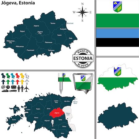 simsearch:400-07624852,k - Vector map of Jogeva region and location on Estonian map Photographie de stock - Aubaine LD & Abonnement, Code: 400-09108308