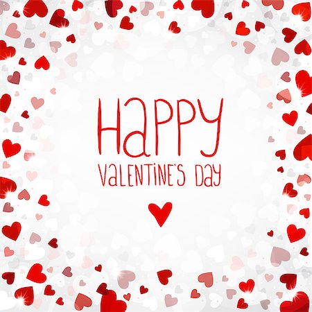 Vector bright background for Valentines day. You can use for greeting cards, posters and design projects. Photographie de stock - Aubaine LD & Abonnement, Code: 400-09109191