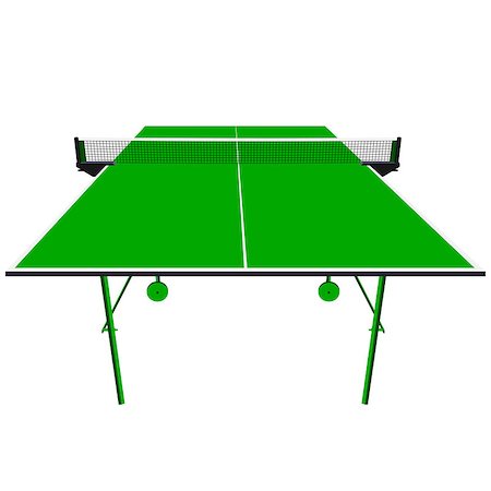 pong - Ping pong green table tennis. Vector illustration. Stock Photo - Budget Royalty-Free & Subscription, Code: 400-09109332