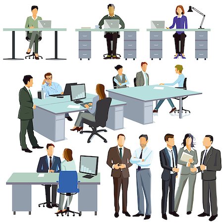 people training together and office - Cooperation in the office and company Stock Photo - Budget Royalty-Free & Subscription, Code: 400-09109723