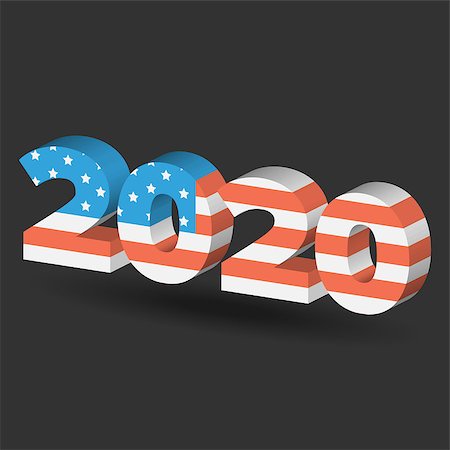 New Year sign with USA flag texture with shadow on white Stock Photo - Budget Royalty-Free & Subscription, Code: 400-09114164
