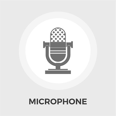 simsearch:400-08096768,k - Microphone icon vector. Flat icon isolated on the white background. Editable EPS file. Vector illustration. Photographie de stock - Aubaine LD & Abonnement, Code: 400-09114296