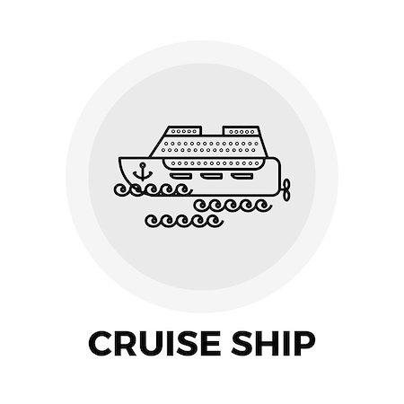 simsearch:400-07933424,k - Cruise Ship Icon Vector. Cruise Ship Icon Flat. Cruise Ship Icon Image. Cruise Ship Icon Object. Cruise Ship Line icon. Cruise Ship Icon JPEG. Cruise Ship Icon JPG. Cruise Ship Icon EPS. Foto de stock - Super Valor sin royalties y Suscripción, Código: 400-09114298