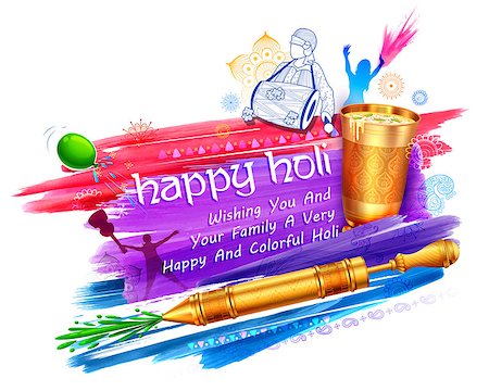 simsearch:400-08833647,k - illustration of colorful Happy Holi Background for Festival of Colors celebration greetings Photographie de stock - Aubaine LD & Abonnement, Code: 400-09114436