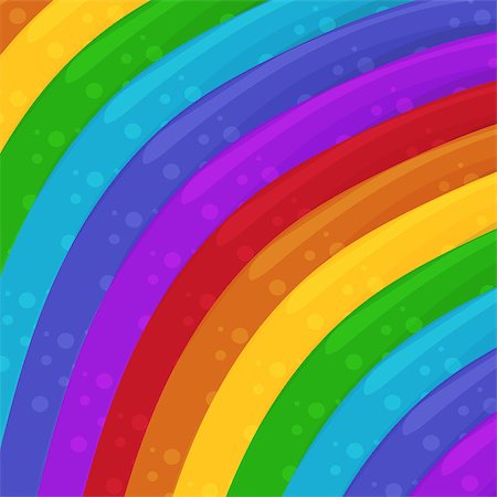 Rainbow colors background. Cartoon Background. Wallpaper. Vector Illustration for design Stockbilder - Microstock & Abonnement, Bildnummer: 400-09114666