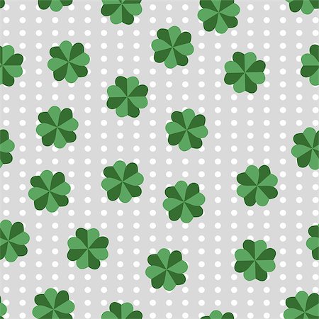 Clover background St. Patricks Day pattern. Seamless Foto de stock - Super Valor sin royalties y Suscripción, Código: 400-09114667