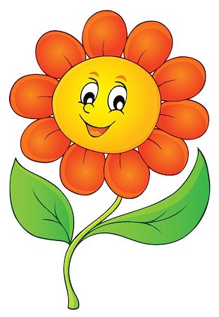 simsearch:400-08621985,k - Happy flower theme image 3 - eps10 vector illustration. Stock Photo - Budget Royalty-Free & Subscription, Code: 400-09114782